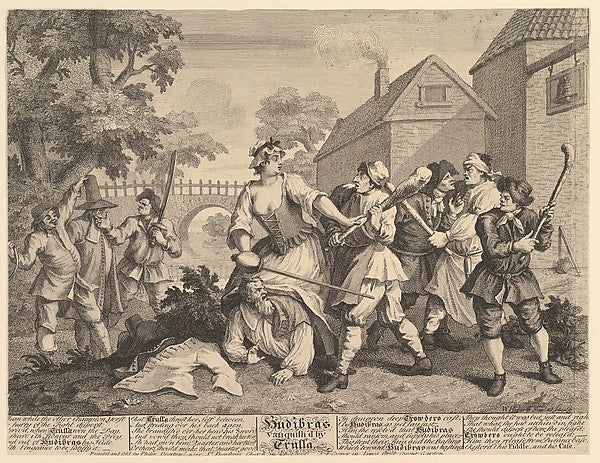 Hudibras Vanquished by Trulla February 1725–26-William Hogart, Poster Print
