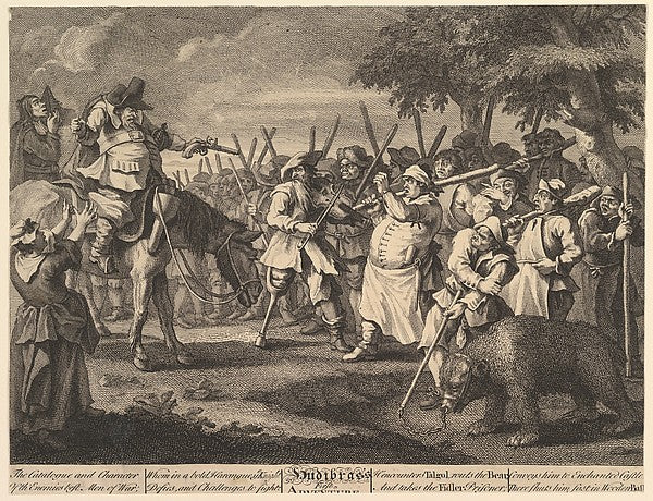 Hudibras' First Adventure February 1725–26-William Hogarth ,16x12"(A3)Poster