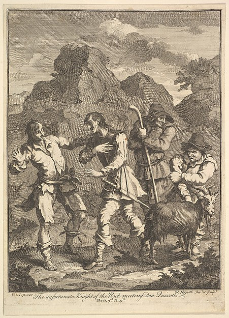 Don Quixote and the Knight of the Rock 1756 or after-William , Poster Print