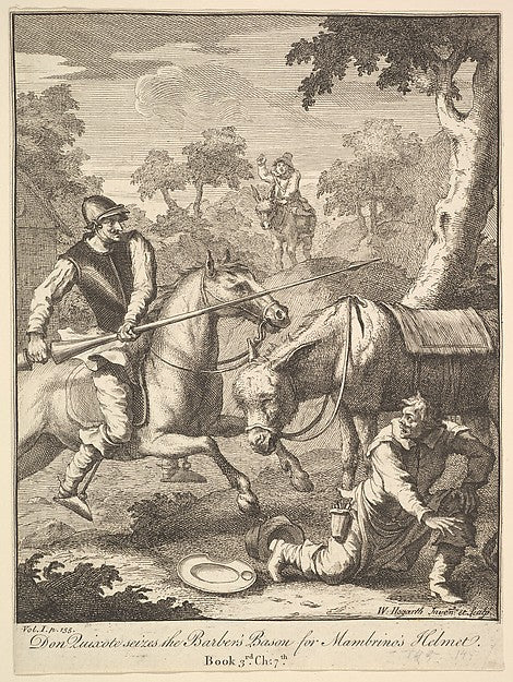 The Adventure of Mambrino's Helmet 1756 or after-William Hoga, Poster Print