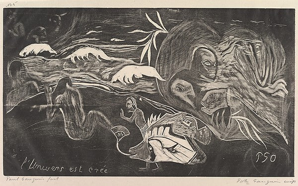 The Universe is Created from Fragrance 1893–94-Paul Gauguin,16x12"(A3) Poster