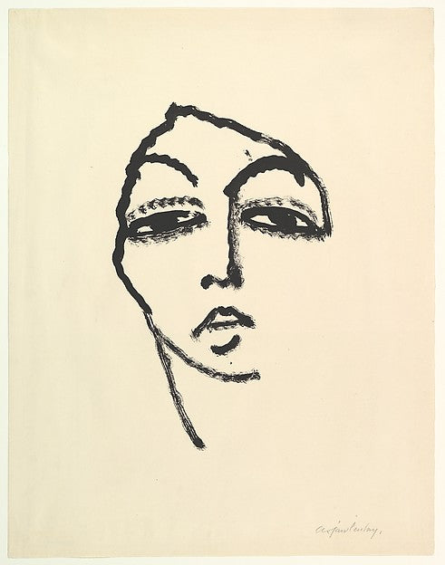 Head of a Woman II 1912-Alexej von Jawlensky,16x12"(A3)Poster