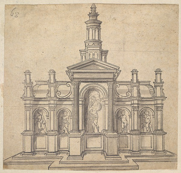 Anonymous , French, 16th century, Previously attributed to J-16x12"(A3) Poster