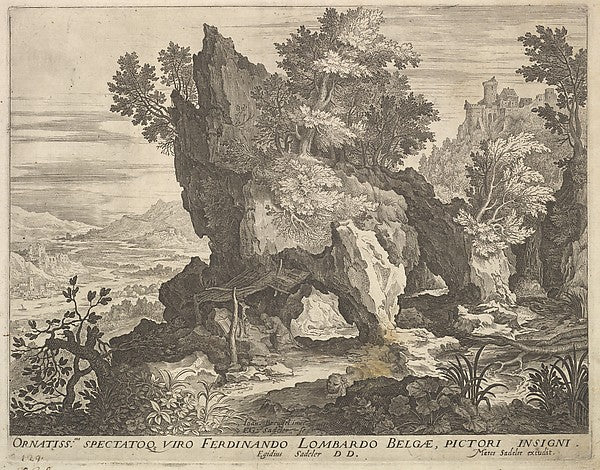 Aegidius Sadeler II , After Jan Brueghel the Elder:Rocky Lan-16x12"(A3) Poster