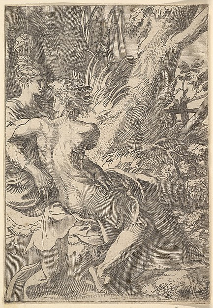 The Lovers 16th–17th cent-Anonymous, Italian, 16th to 17th cen, Poster Print