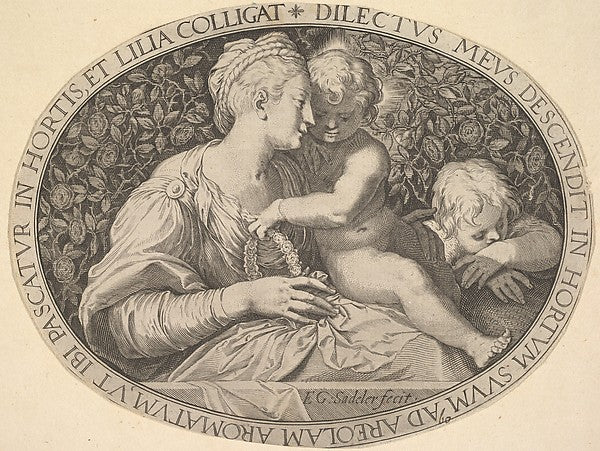Madonna and Child n.d.-Aegidius Sadeler II, After Parmigianino,16x12"(A3)Poster