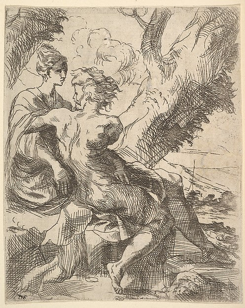 The Lovers 16th cent-Anonymous, Italian, 16th cent, After Parm, Poster Print