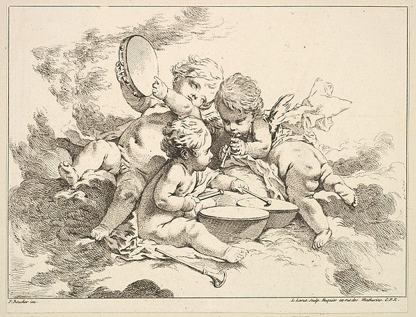 Earth-Louis Félix de La Rue, After François Boucher ,16x12"(A3)Poster