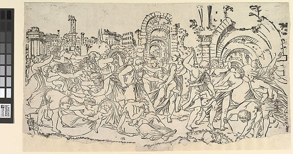 Master ND , After Raphael:Massacre of the Innocents c1544-16x12"(A3) Poster