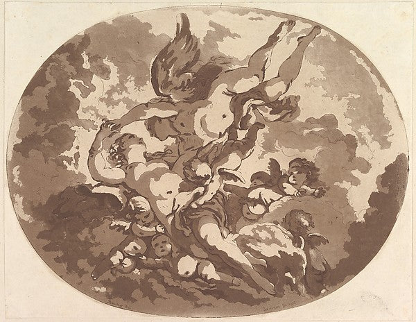 Venus and Cupid 1766-Jean Claude Richard, Abbé de Saint-Non, A, Poster Print Wall Art