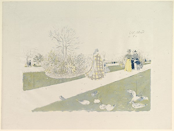 The Tuileries Garden from Album des Peintres-Graveurs 1896-Éd,16x12"(A3) Poster