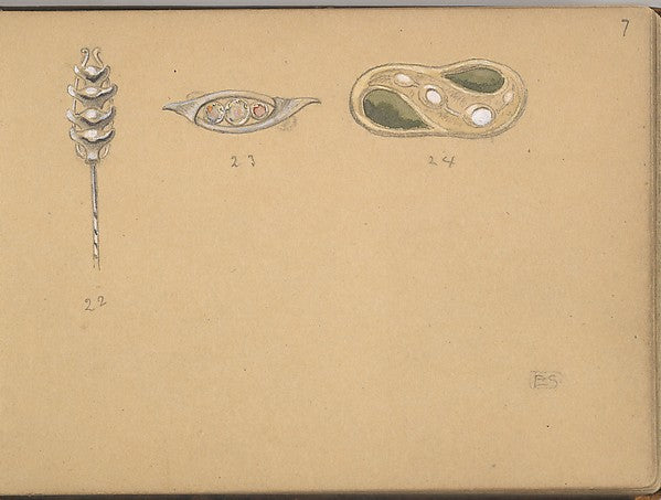 Edgar Gilstrap Simpson ):Designs for One Stickpin and Two Or-16x12"(A3) Poster