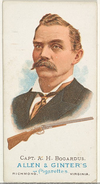 :Captain Adam Henry Bogardus Rifle Shooter from World's Cham-16x12"(A3) Poster