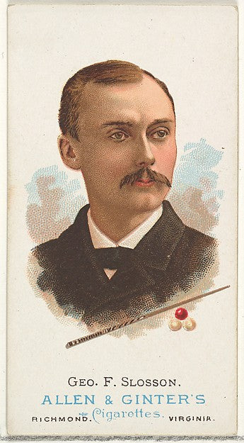 :George F. Slosson Billiard Player from World's Champions Se-16x12"(A3) Poster