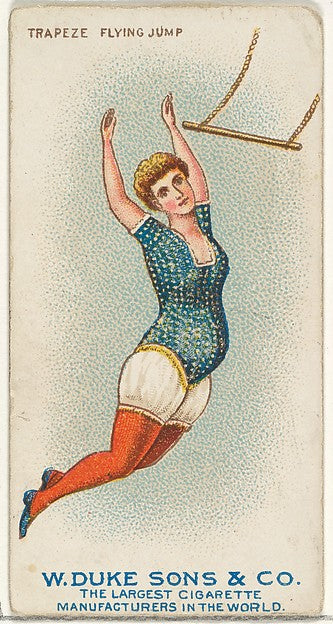 :Trapeze Flying Jump from the Gymnastic Exercises series for-16x12"(A3) Poster