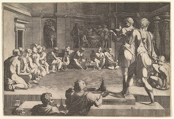Domenico del Barbiere 1506–1565 Paris), After Francesco Prim-16x12"(A3) Poster