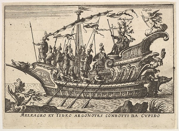 After Remigio Cantagallina :Plate 13: Argonauts Meleager and-16x12"(A3) Poster