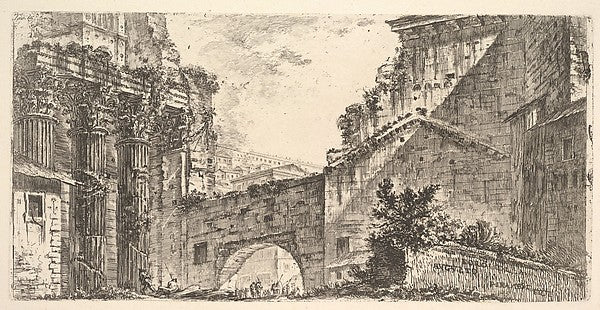 Plate 15 - Forum of Augustus c1748-Giovanni Battista Piranesi, Poster Print Wall Art