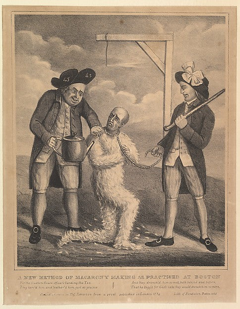 A New Method of Macarony Making as Practised at Boston 1830-D,16x12"(A3)Poster