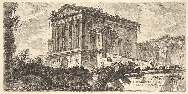 Plate 26 - Temple of Clitumnus between Foligno and Spoleto . ., Poster Print Wall Art