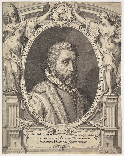 Maerten de Vos-Aegidius Sadeler II, After Joseph Heintz the El,16x12"(A3)Poster