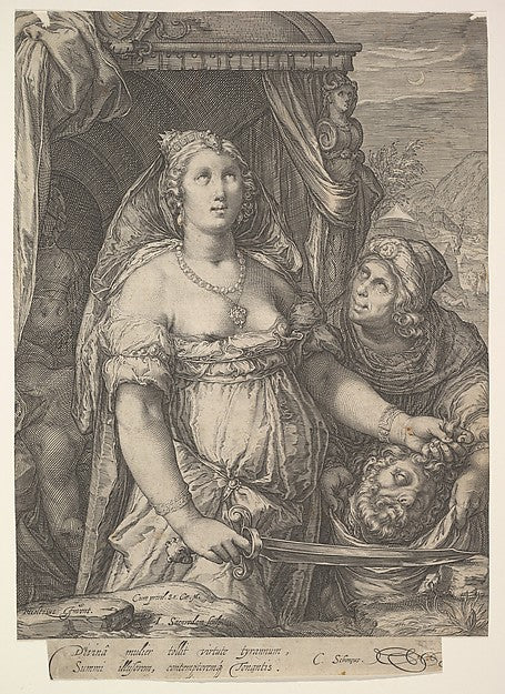 Judith and the Head of Holofernes 1575—1607-Jan Saenredam, Af, Poster Print Wall Art