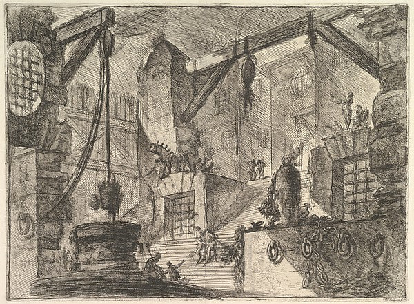 The Well from Carceri d'invenzione c1749–50-Giovanni Battist,16x12"(A3)Poster