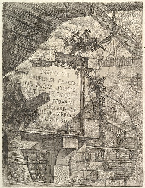 Title Page from Carceri d'invenzione c1749–50-Giovanni Batti, Poster Print