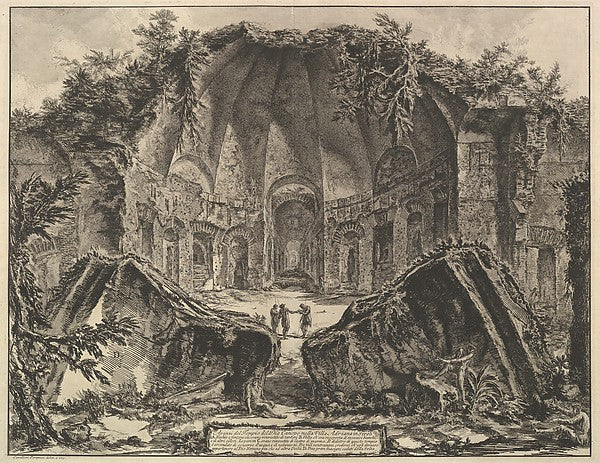 Hadrian's Villa - The Canopus c1769-Giovanni Battista Piranesi, Poster Print Wall Art
