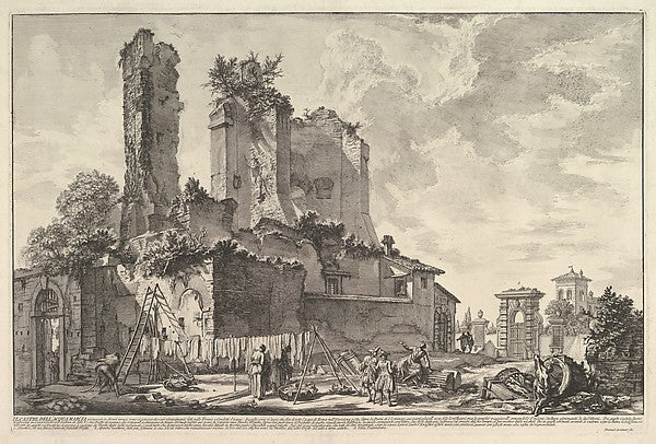 The Fontana dell'Aqua Giulia c1753-Giovanni Battista Piranesi, Poster Print Wall Art