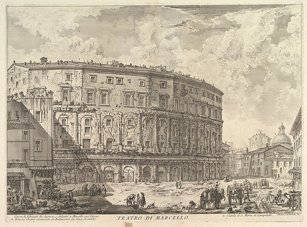 The Theatre of Marcellus c1757-Giovanni Battista Piranesi, Poster Print Wall Art
