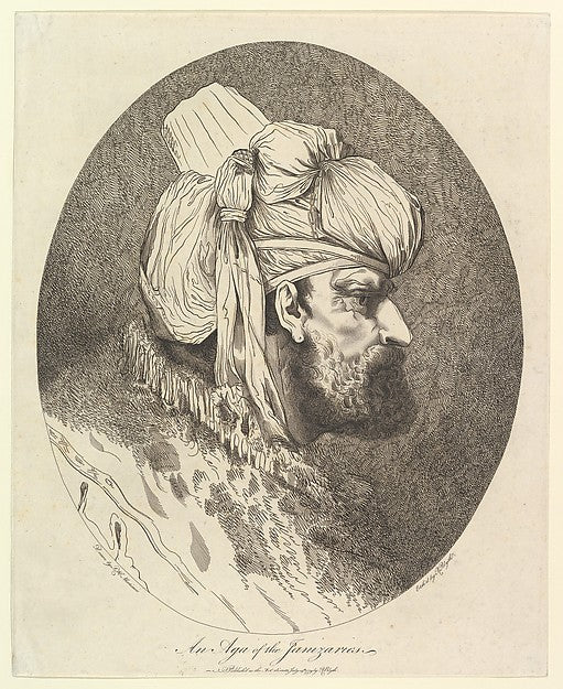 An Aga of the Janizaries July 19,1779-Etched and published by,16x12"(A3)Poster