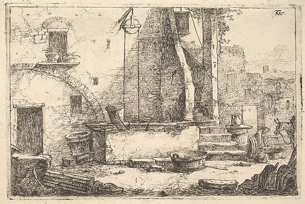The Well from the series Landscape Scenes 17th cent-Thomas Wi,16x12"(A3)Poster