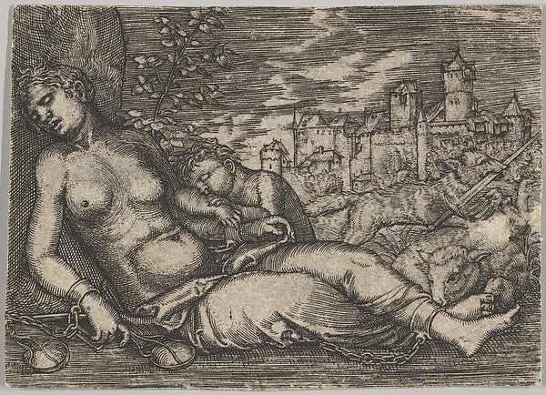 Der Welt Lauf early 16th cent-Barthel Beham , Poster Print