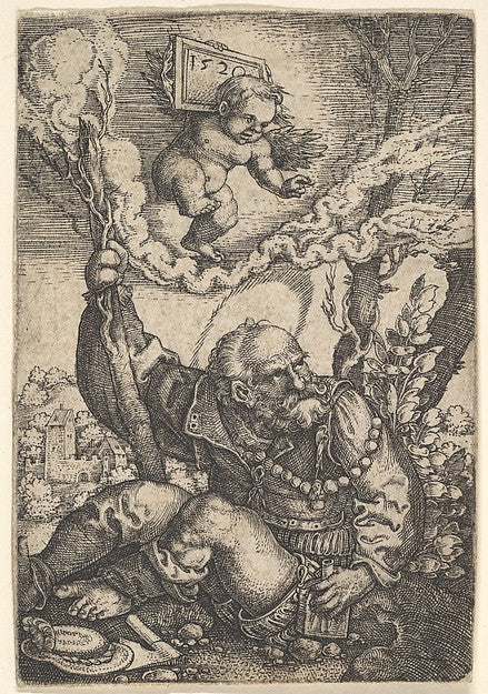 St. Christopher early 16th cent-Barthel Beham , Poster Print