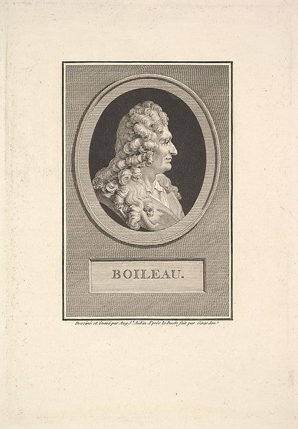 Augustin de Saint-Aubin , After François Girardon:Portrait o-16x12"(A3) Poster