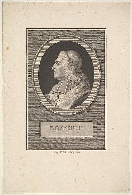 Augustin de Saint-Aubin:Portrait of Bossuet 1803-16x12"(A3) Poster