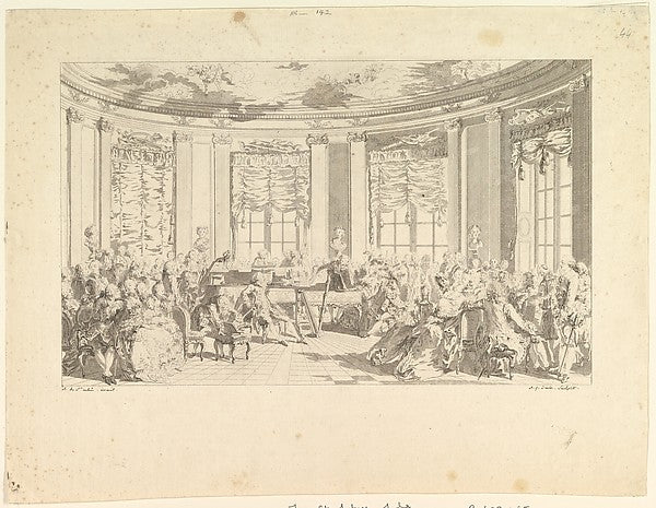 The Concert 1774-Antoine Jean Duclos,After Augustin de Saint-, Poster Print Wall Art