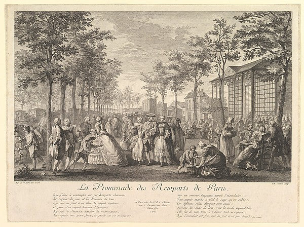 Pierre François Courtois , After Augustin de Saint-Aubin:La -16x12"(A3) Poster