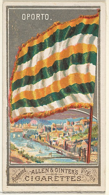 :Oporto from the City Flags series for Allen & Ginter Cigare-16x12"(A3) Poster