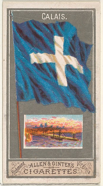 :Calais from the City Flags series for Allen & Ginter Cigare-16x12"(A3) Poster