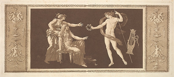 Jean Jacques Lagrenée:Apollon couronnant les arts from Recu-16x12"(A3) Poster