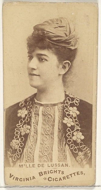 :Mlle. de Lussan Virginia Brights Cigarettes-16x12"(A3) Poster