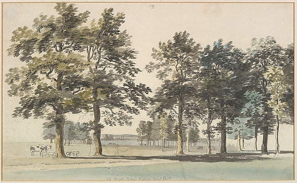 Thomas Sandby:The Moat Island Windsor Great Park 1754–55-16x12"(A3) Poster