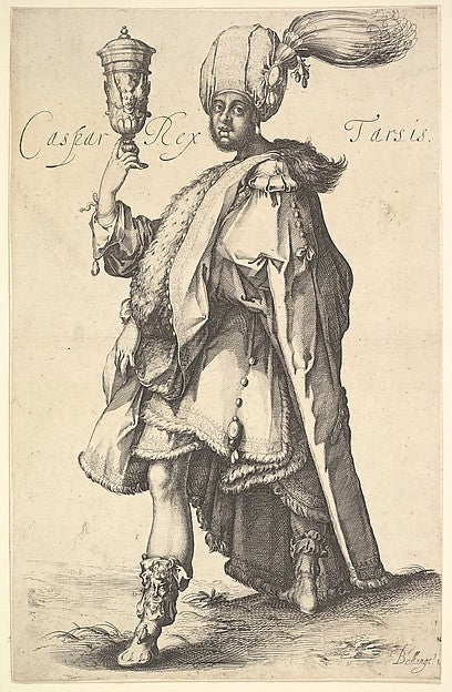 Caspar after a series of the three magi by Jacques Bellange-A, Poster Print Wall Art