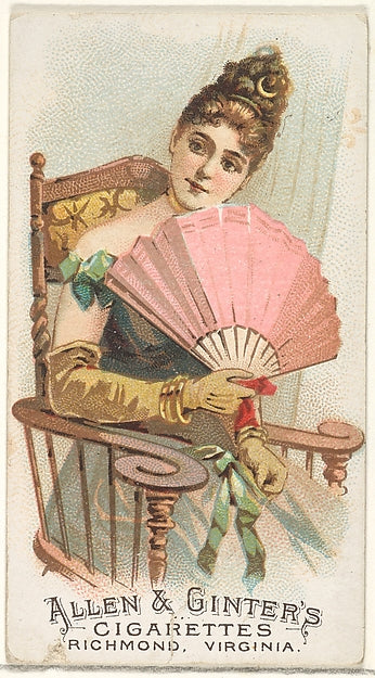 :Plate 17 from the Fans of the Period series for Allen & Gin-16x12"(A3) Poster