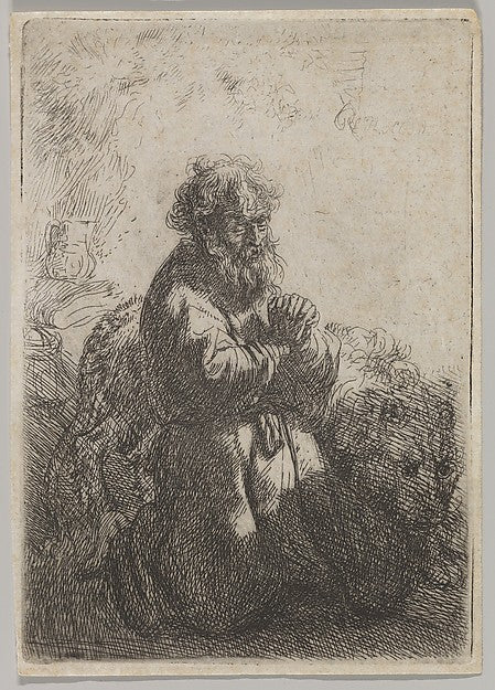 Rembrandt:St. Jerome in Prayer 1635-16x12"(A3) Poster