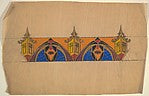 Anonymous, French, 20th century:Horizontal Panel with a Mask-16x12"(A3) Poster
