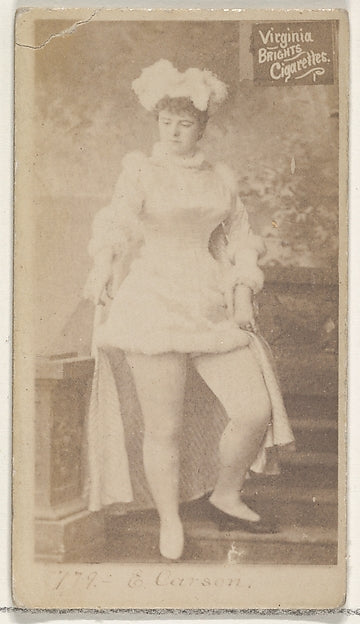 :Card 778 Emma Carson Virginia Brights Cigarettes c1888-16x12"(A3) Poster