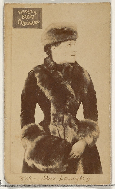 :Card 875 Mrs. Langtry Virginia Brights Cigarettes c1888-16x12"(A3) Poster